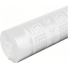 nappe papier blanc damassee 