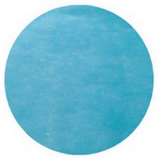 50 set de table rond turquoise uni 