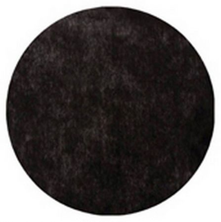 50 set de table rond noir uni 