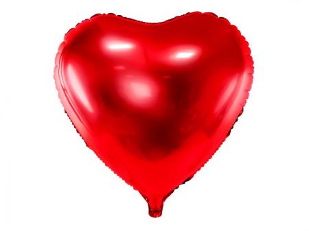 ballon coeur mylar rouge 61cm 