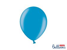 ballon bleu caraibe brillant 27cm 