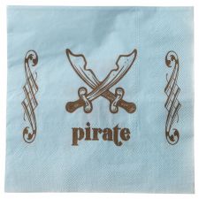 serviette papier pirate bleu 3949 