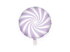 ballon aluminium bonbon lilas clair 