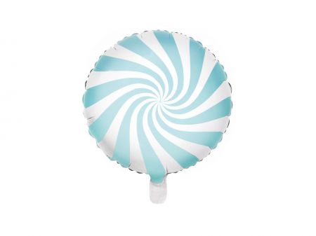 ballon aluminium bonbon bleu clair 