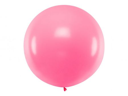 ballon geant rose pastel rond 