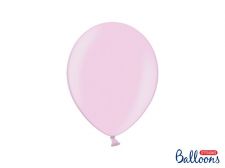 ballon rose bonbon metallise 