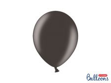 ballon noir metallise 