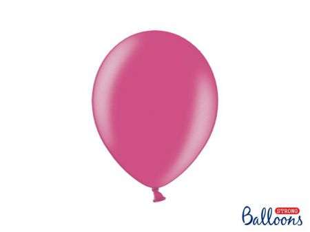 ballon rose metallise 