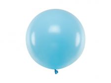 ballon rond bleu clair pastel 
