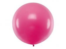 ballon pastel geant fuschia rond 