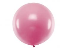 ballon geant rose brillant rond 