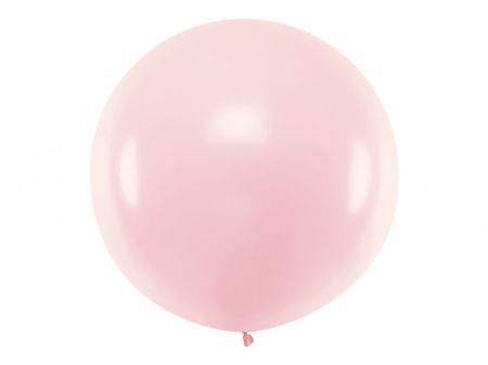 ballon geant rose pale brillant rond 