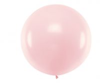 ballon geant rose pale brillant rond 