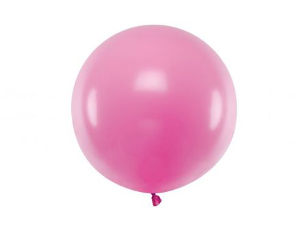 ballon pastel fuchsia rond 