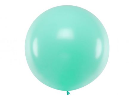 ballon rond geant menthe brillant 