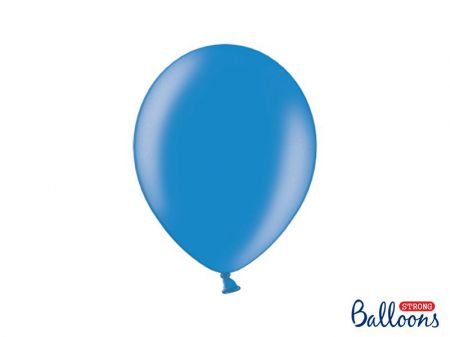 ballon bleu bleuet brillant 27cm 