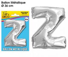 ballon lettre z argent 36 cm 