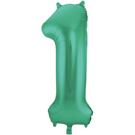 ballon chiffre 1 vert geant 