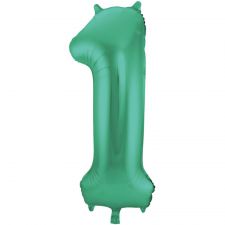 ballon chiffre 1 vert geant 