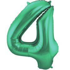 ballon chiffre 4 vert geant 