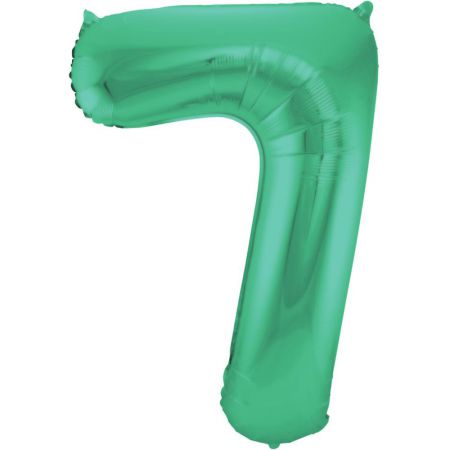 ballon chiffre 7 vert geant 