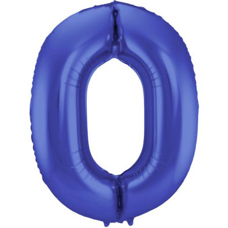 ballon chiffre 0 bleu geant 
