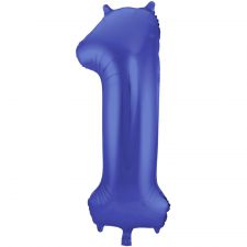 ballon chiffre 1 bleu geant 