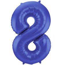 ballon chiffre 8 bleu geant 