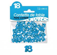 confettis de table 18 ans bleu 
