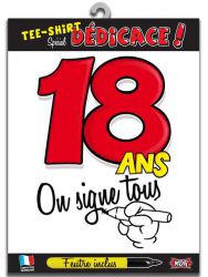 t shirt 18 ans dedicace 