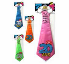 cravate humoristique 20 ans 