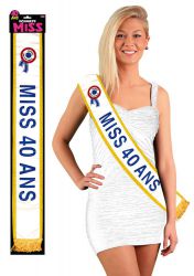 echarpe miss 40 ans 