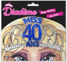 diademe anniversaire miss 40 ans 