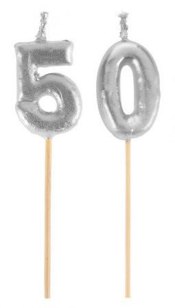 bougie 50 ans sur pique 