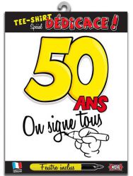 t shirt 50 ans dedicace 