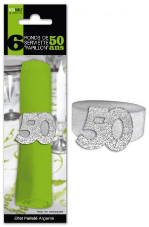 rond de serviette 50 ans 