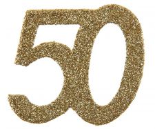 confetti paillete anniversaire ans 50 