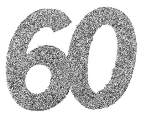 confettis 60 ans geants argentes 
