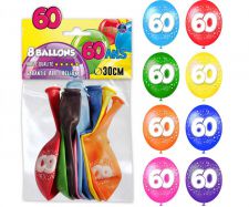 ballon 60 ans multicolore  