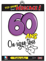 t shirt 60 ans dedicace 