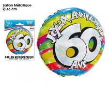 ballon 50 ans multicolore 