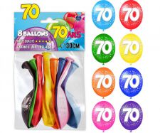 ballon 70 ans multicolore  