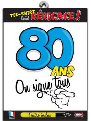 t shirt 80 ans dedicace 