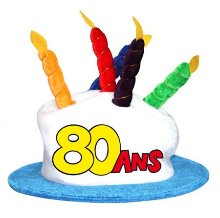 chapeau anniversaire 80 ans 